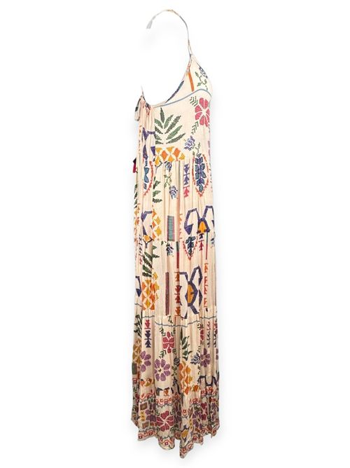 abito donna con greche multicolor Pahiesa Formentera | VL22952PICCOLO MULTI
